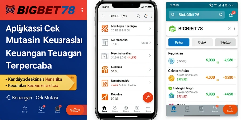 Tampilan antarmuka aplikasi BIGBET78 untuk cek mutasi keuangan.