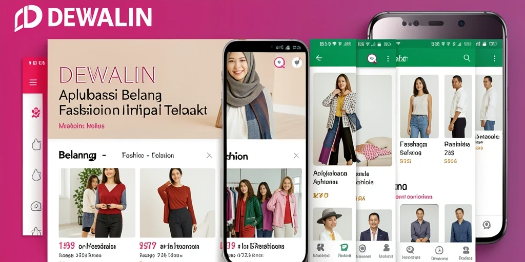 Tampilan antarmuka aplikasi DEWALIN yang stylish dan user-friendly.