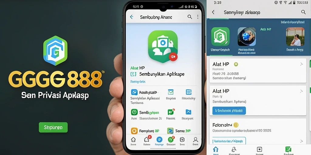 Tampilan antarmuka pengguna GGG888 yang mudah digunakan untuk menyembunyikan aplikasi.