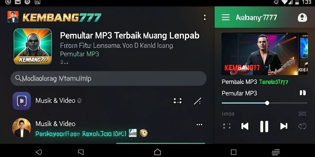Antarmuka aplikasi KEMBANG777 yang menarik dan mudah digunakan.