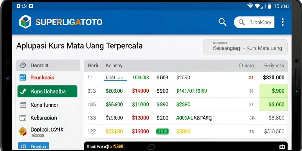 Tampilan antarmuka intuitif dan informatif dari SUPERLIGATOTO.