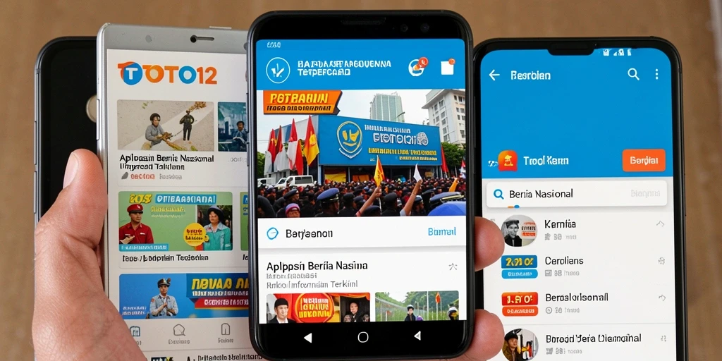 Antarmuka aplikasi TOTO12 yang sederhana dan informatif.